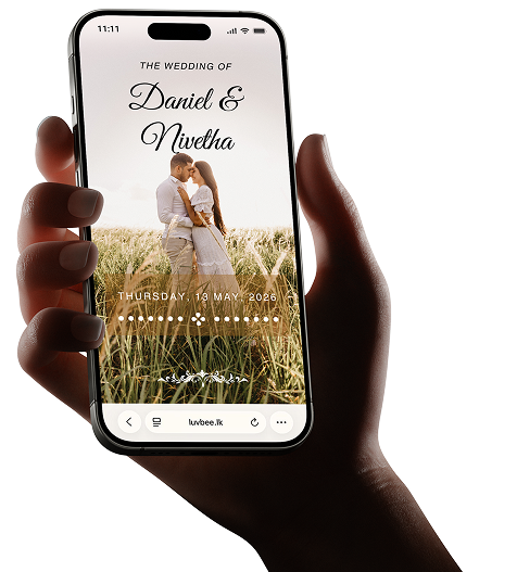 Wedding invitation preview